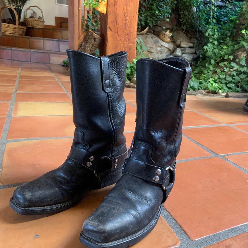 Women's Black Double-H Boots Size 10